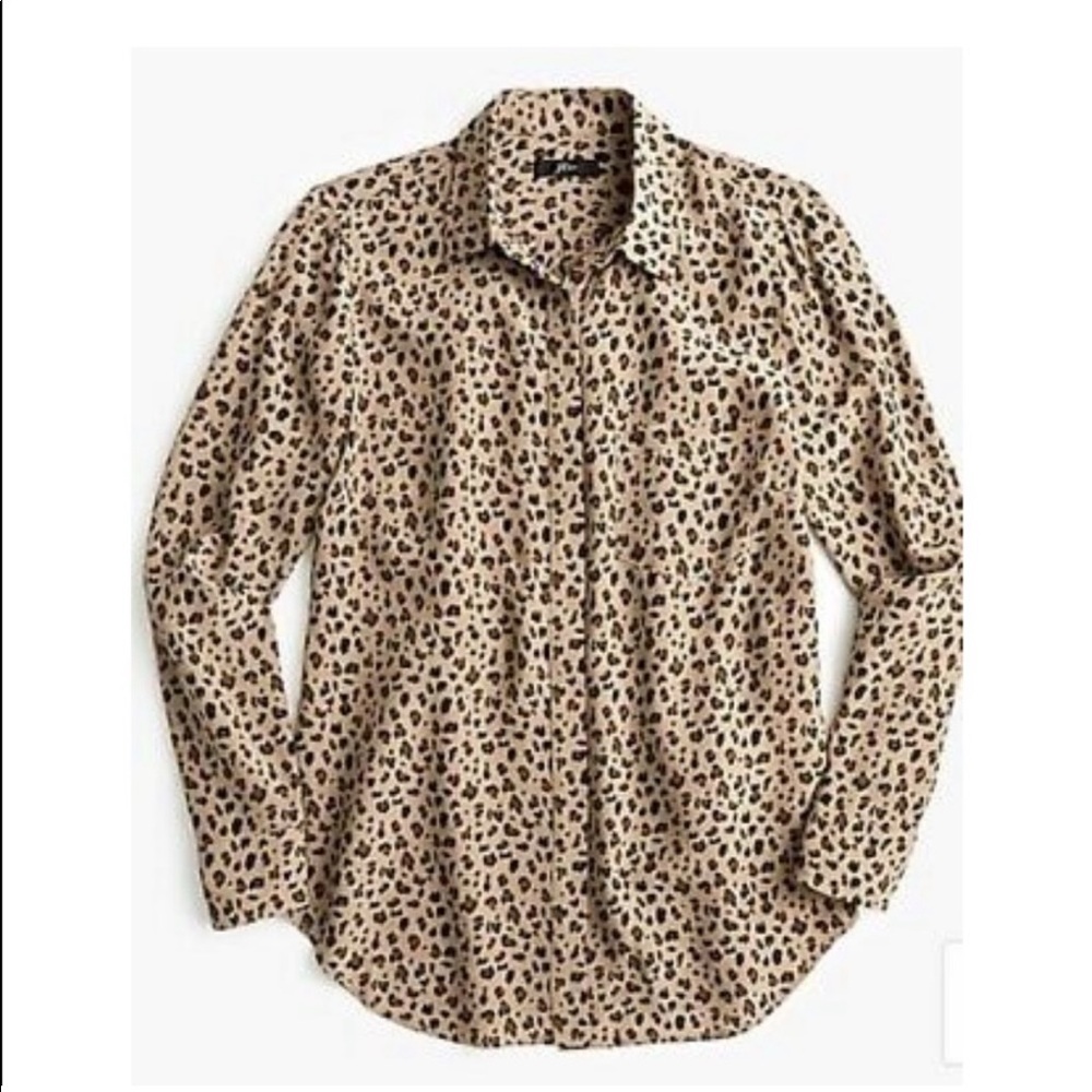 J.Crew Animal Print Top - Picture 2 of 2